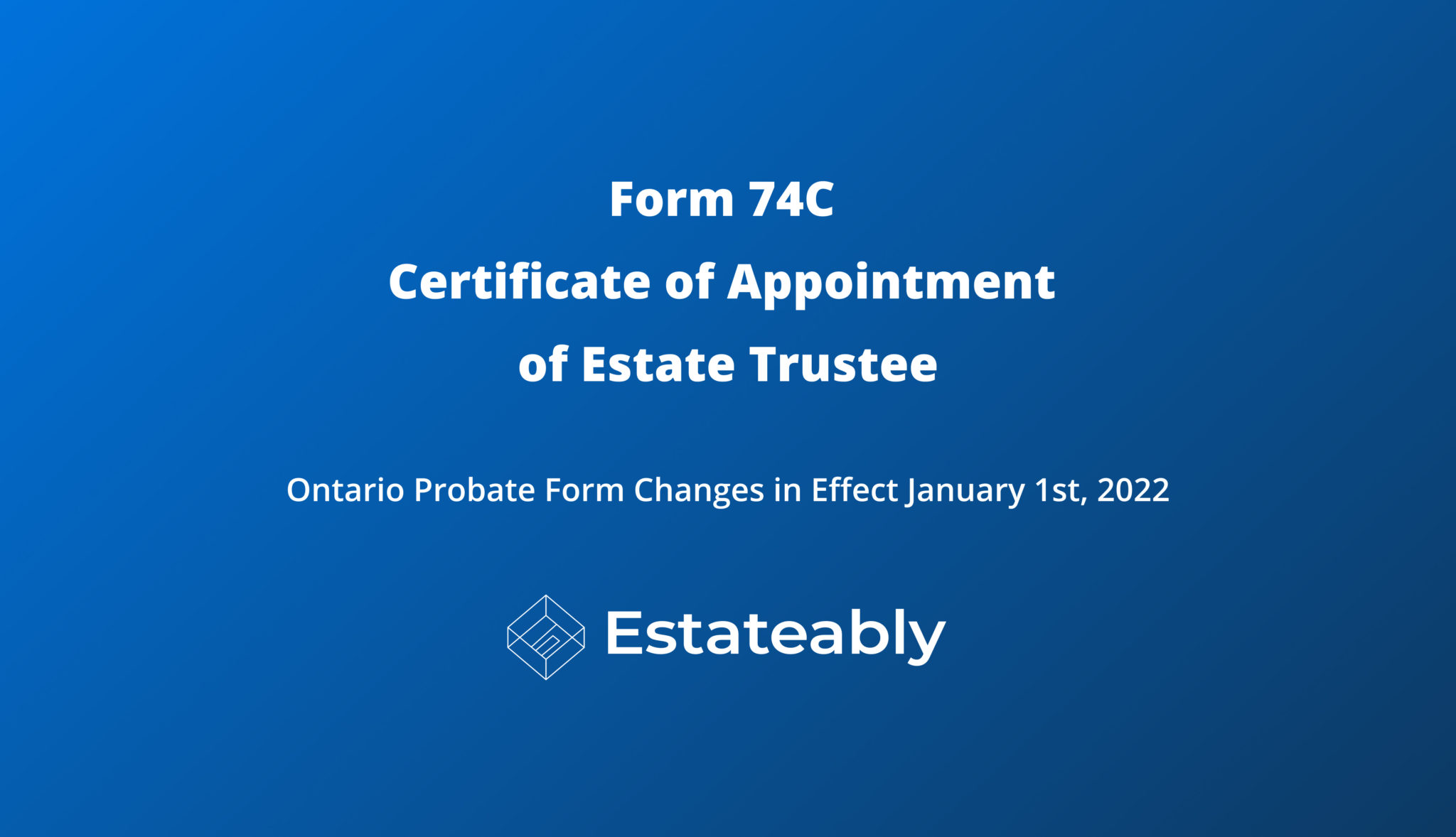 Modifications apportées au formulaire d’homologation 74C de l’Ontario ...